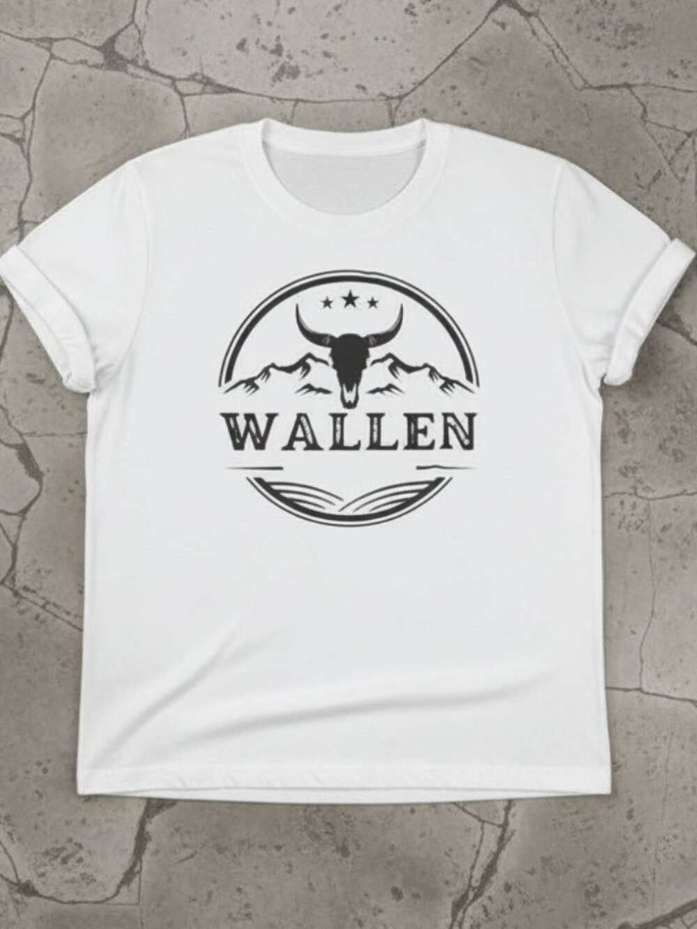 Western Cowboy Graphic Tee | Wallen Country Music Style Shirt